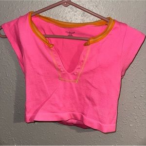 Out from under go for gold top hot pink worn less than 2 times size M/L